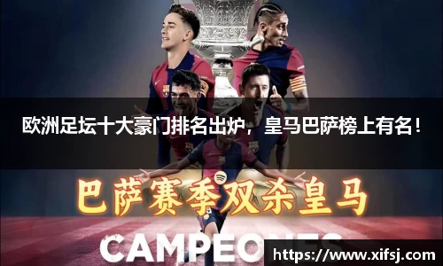 欧洲足坛十大豪门排名出炉，皇马巴萨榜上有名！