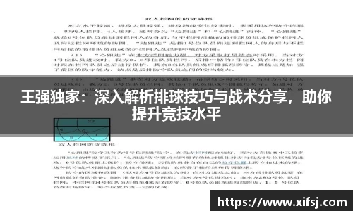 王强独家：深入解析排球技巧与战术分享，助你提升竞技水平